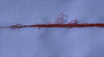 布の裏の糸（下糸）がグチャグチャになる