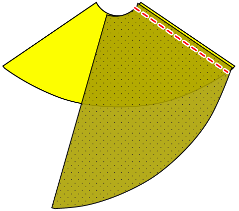 ロングテールスカートの縫い方