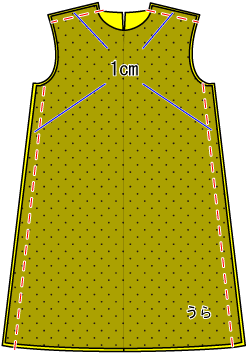 Aラインの長そでワンピースの作り方