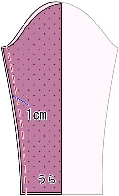 Aラインの長そでワンピースの作り方